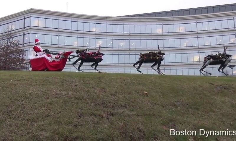 Babbo Natale Boston Dynamics renne robot